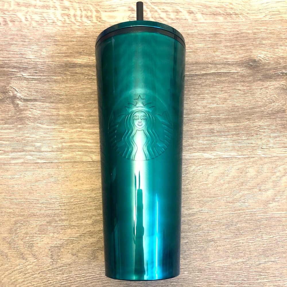 💚New Starbucks Holiday 2020 Green Swirl Tumbler💚